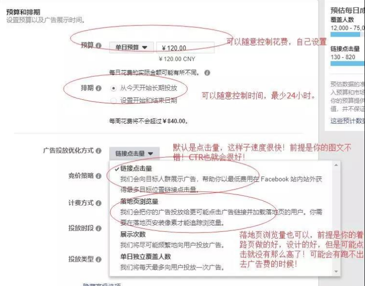 选择时间、费用以及优化的重点
